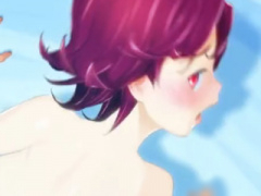 3Dエロアニメ 凄くかわいい童顔美乳おっぱい美少女がバック挿入されてお尻にザーメンブッカケされちゃう3DCG