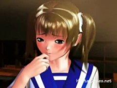 3Dエロアニメ 夏休みの誰もいない教室を覗いたら美少女jkがまさかのオナニ...