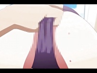 エロアニメ 貧乳茶髪童顔美少女が乳首舐められながら手マンでパイパンオマ...