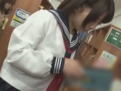 美少女セーラー服JKを図書館でレイプ痴漢動画