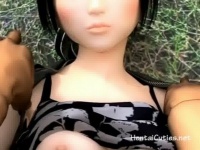 3Dエロアニメ 野外で首元を舐められて感じちゃう貧乳童顔美少女くのいちがまじ可愛すぎ!