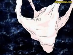 エロアニメ 天使のレズ同士が絡み合って遥か空の上で全裸に…パンティを脱ぎ捨てる幻想的なシーンがめっちゃエロいんですけどwww
