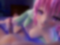 3Dエロアニメ ピンク髪の巨乳美少女に手コキされて我慢できなくて射精