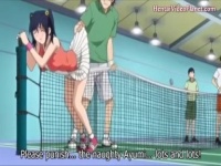 テニスコートで男子部員が好きな女子部員を指名して乱交プレイ エロアニメ