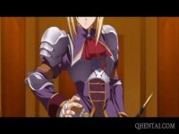 エロアニメ 金髪姫騎士とのイチャラブ野外アナルセックス
