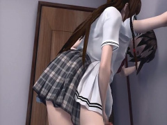 3Dエロアニメ 姉が弟に女子の制服を着させて逆レ○プ 変わった性癖ですね