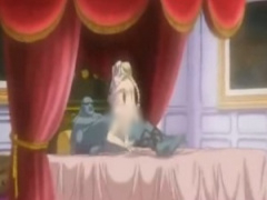 エロアニメ作品の特典映像でさらにヤバい異種姦セックスが! 3Pでまたがり...