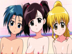 アニメ 美少女たちのプリプリおっぱい丸見え入浴シーン