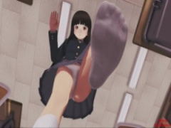 エロアニメ 制服jkのニオイそうなソックス足で踏みつけられる感覚を味わっ...