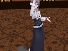 3Dエロアニメ 奴隷少女シルヴィちゃんのオチンポご奉仕ストリップエロダンス
