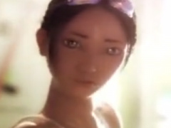 3Dエロアニメ 幼顔童顔美少女がプールのロッカールームで高速ピストン激し...