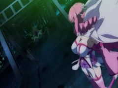 エロアニメ ピンク髪の爆乳美少女魔法少女がパイズリ責めされ幻覚見させられ近親相姦プレイ