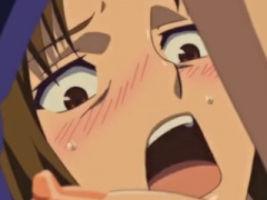 エロアニメ 茶髪巨乳スレンダー美女がお口でフェラチオしまくりの二次元エロアニメ動画
