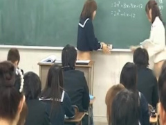 企画 JK 何故か教師と母親と女生徒がどんどん裸になっていく授業参観www