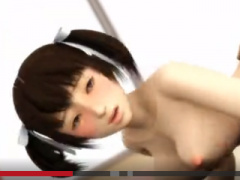 3Dエロアニメ ツインテ童顔美少女がバック挿入でマン汁でまくりでオナニー必見!