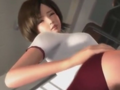 ブルマのJKと着衣セックスな3Dエロアニメ