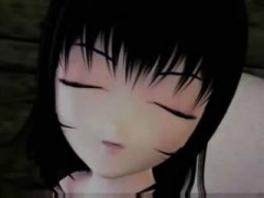 3Dエロアニメ 黒髪童顔小柄な美少女がエロシコなフェラチオしまくりの三次元エロアニメ動画!