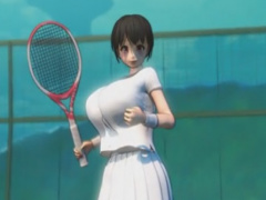 テニスウェア着衣セックスな3Dエロアニメ
