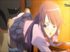 エロアニメ 無表情クール系巨乳美少女と恥じらい校内セックス