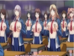 エロアニメ 大きいおっぱい女子達を催眠洗脳で操る、エッチし放題のハーレム学校