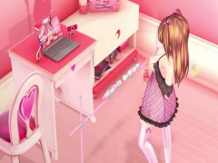 3Dエロアニメ ふたなり美少女のネットアイドルが過激なプレイをネット配信...