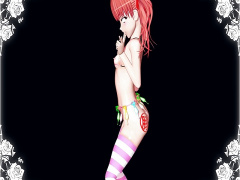 3Dエロアニメ ピンクの髪細身美少女がえっちでキュートなダンスしまくり!