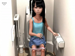 エロアニメ  わたしのを見たんだから出しなさいよぉ! 彼女の妹がトイレに...