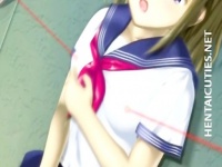 エロアニメ 制服美少女が強制ディープスロートするイラマチオマシーンでゲ...