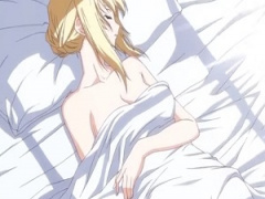 エロアニメ 寝起きの巨乳美人 もちろん下着をつけてない全裸状態です チク...