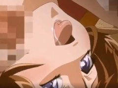 エロアニメ 真面目そうな茶髪ポニテ美少女がバック挿入セクロスしまくり! アヘ顔連発のマジイキセックス! しまくり!